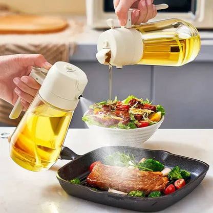 2 in 1 Oil Dispenser & Spray Jug - 470ML