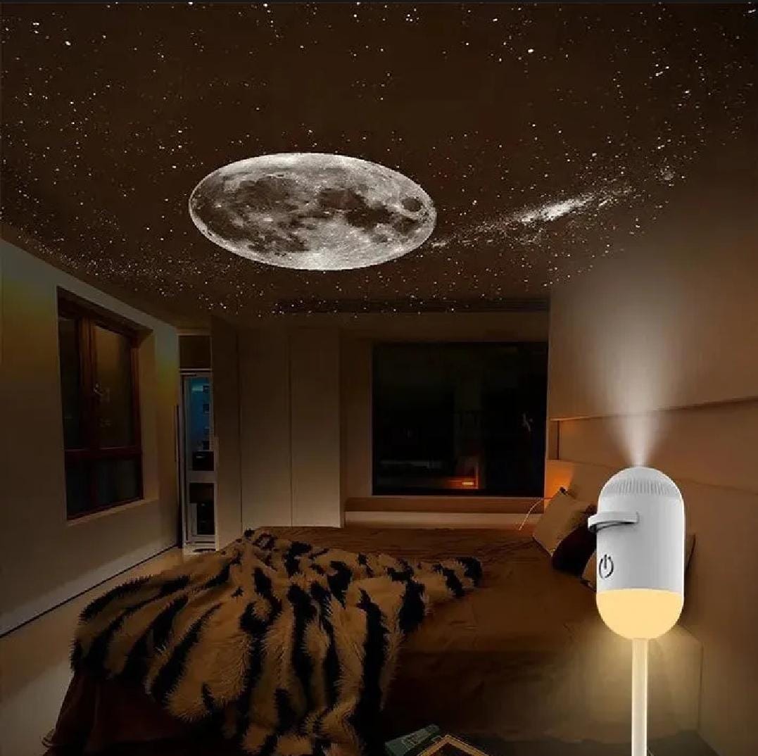 3-Lens Galaxy Star Projector Night Light | USB