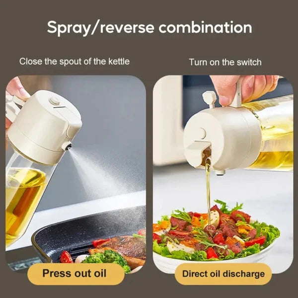 2 in 1 Oil Dispenser & Spray Jug - 470ML