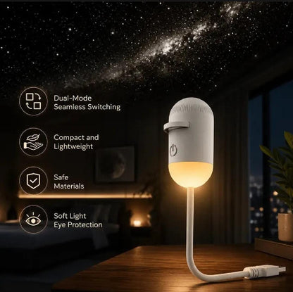 3-Lens Galaxy Star Projector Night Light | USB