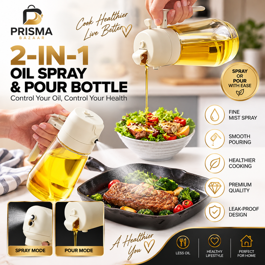2 in 1 Oil Dispenser & Spray Jug - 470ML