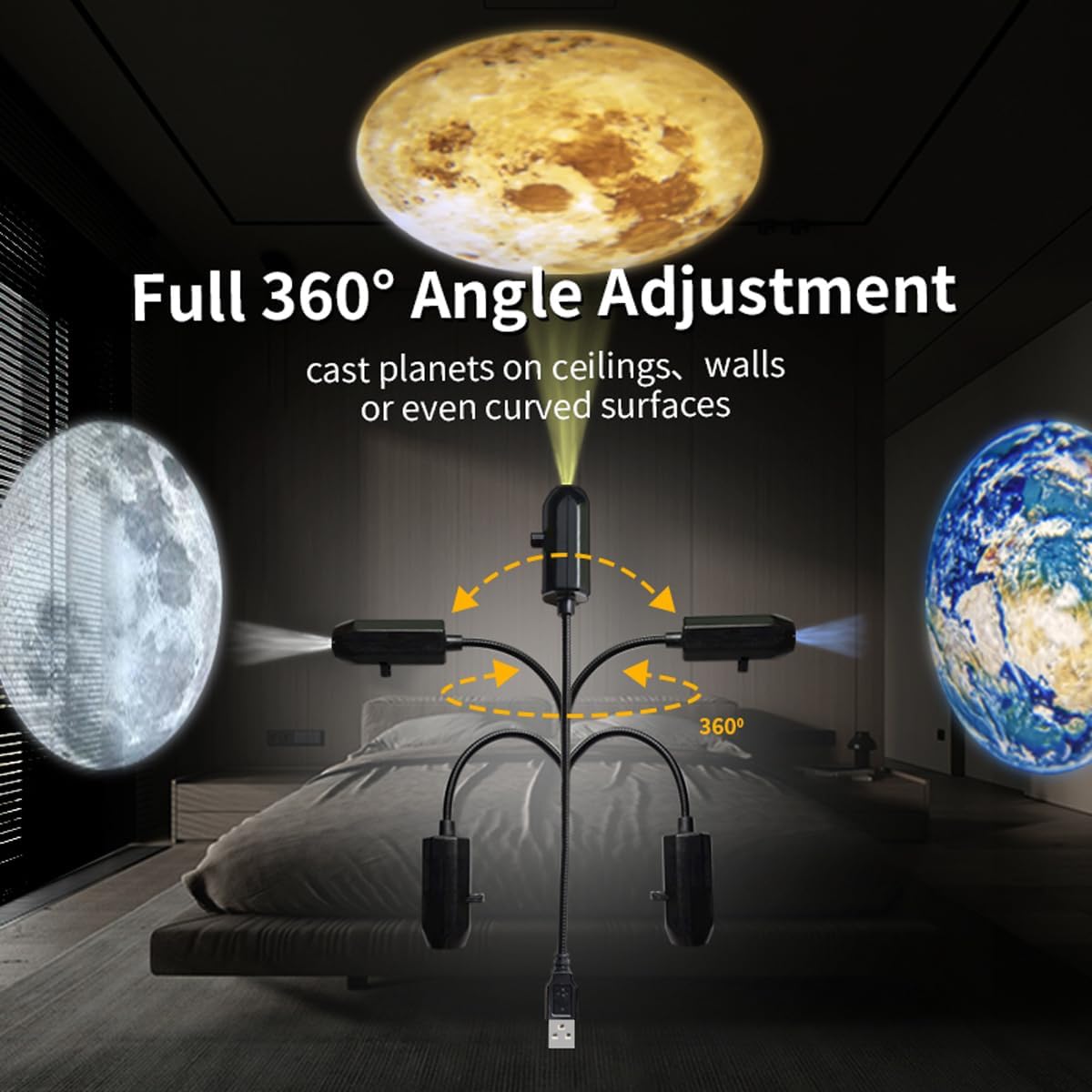 Moon Roof Light projector with 6 lens