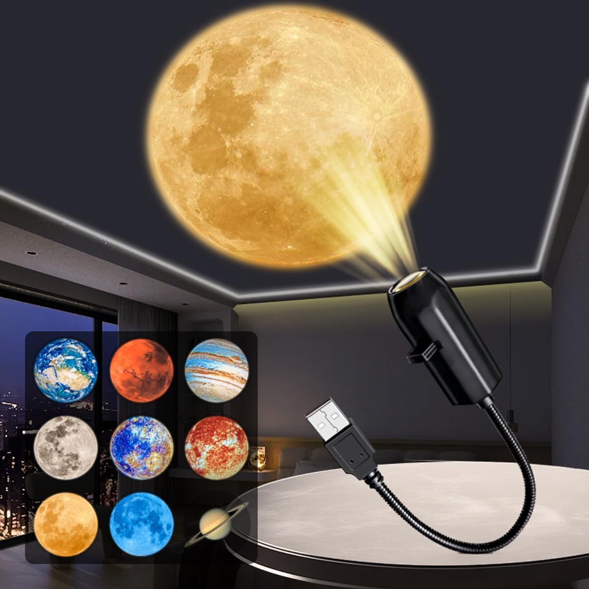 Moon Roof Light projector with 6 lens